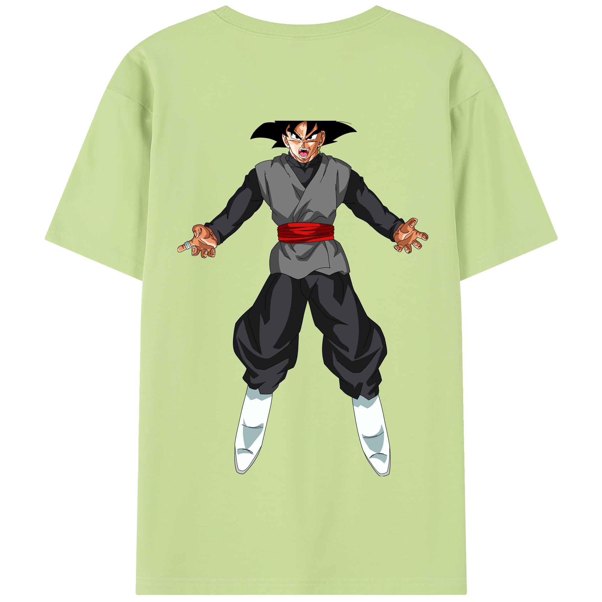 （画像用） ドラゴンボール ベジータ四世（Bejīta Yonsei）DRAGON BALL Vegeta IV 綿100％半袖Tシャツ（背面プリント）